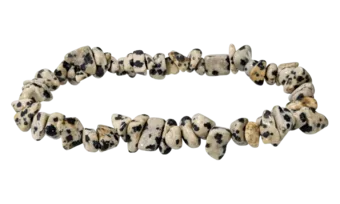Bracelet chips Jaspe Dalmatien A 5-8mm