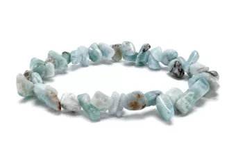Bracelet Chips Larimar A+ 8–12 mm