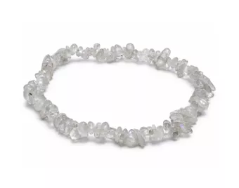 Bracelet Chips Pierre de Lune Blanche Péristérite A 3-5 mm