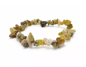 Bracelet Chips Opale Jaune AB 5-8mm