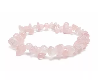 Bracelet Chips Quartz Rose AB 5-8mm