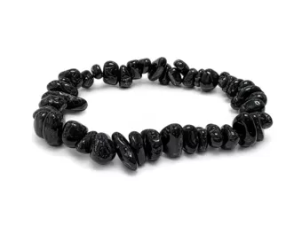 Bracelet Chips Tourmaline Noire A 5-8mm