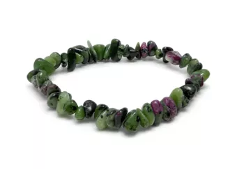 Bracelet Chips Rubis Zoïsite A+ 5-8mm