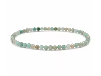 Bracelet en Amazonite Facettée A – Perles 3 mm