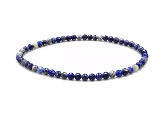 Bracelet en Lapis-Lazuli Facetté A – Perles 3 mm