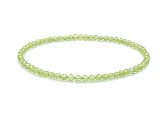 Bracelet en Préhnite Facettée AA+ – Perles 3 mm