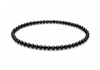 Bracelet en Spinelle Noire Facettée A – Perles 3 mm