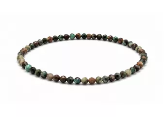 Bracelet en Turquoise du Pérou Facettée A – Perles 3 mm