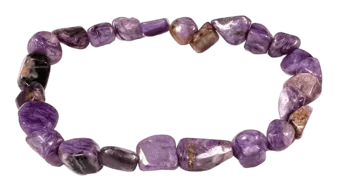 Bracelet Charoïte AA pierres roulées