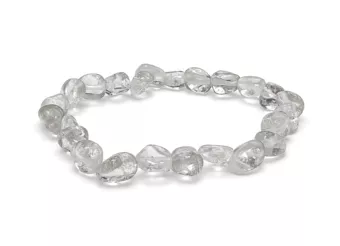 Bracelet Pierres Roulées Cristal de Roche A 6-8 mm