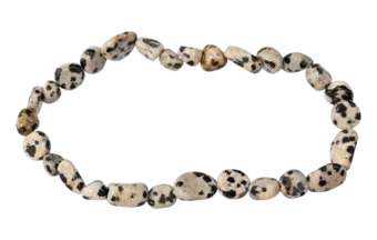 Bracelet Jaspe Dalmatien A pierres roulées