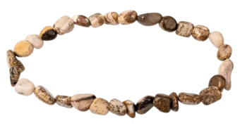 Bracelet Jaspe Paysage A pierres roulées