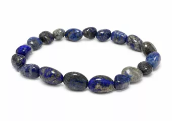 Bracelet pierres roulées Lapis Lazuli A 6-8mm