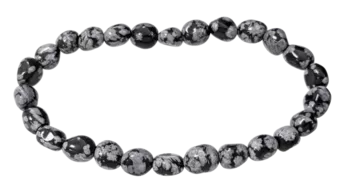 Bracelet Flocon de Neige pierres roulées