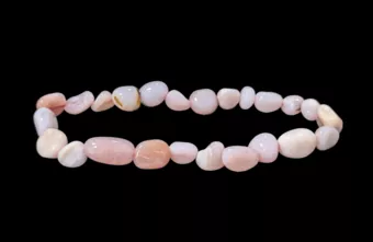 Bracelet Opale Rose A pierres roulées