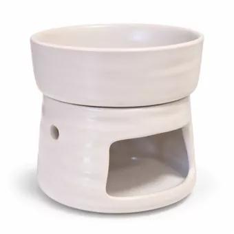 Brûle-Parfum Ivoire en Céramique 9,3 cm