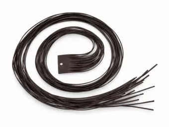 Lot de 20 Cordons en Cuir Plat Marron 2 mm × 120 cm pour Pendentifs