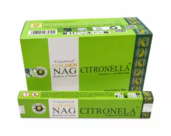 Encens Vijayshree Golden Nag Citronnelle 15g