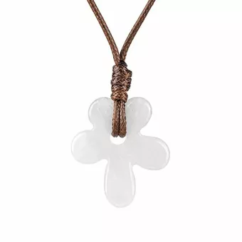 Collier Fleur Cristal de Roche A