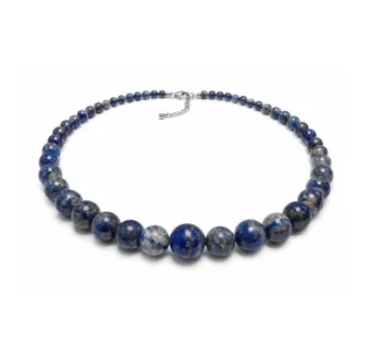 Collier Chute Lapis-Lazuli AB Perles 4-12mm 50cm