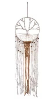 Attrape-rêves Blanc Arbre de Vie 30 cm