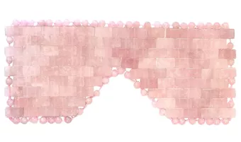 Masque pour les Yeux en Quartz Rose du Brésil A