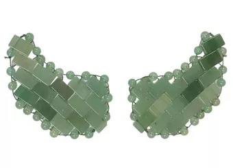 Patchs Yeux en Aventurine Verte du Brésil A