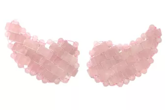 Patchs Yeux en Quartz Rose du Brésil A+