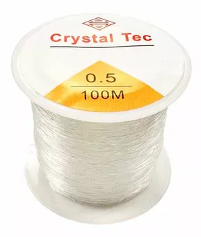 Fil élastique rond en cristal 0.5mm 100m