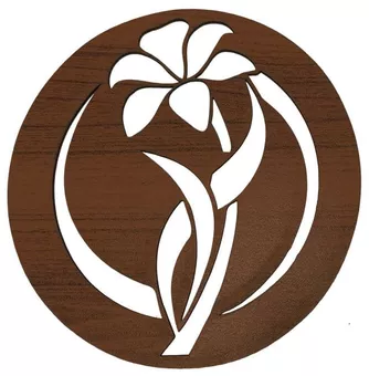 Panneau en Bois Aimanté en bois Fleur 18cm pour HMD999
