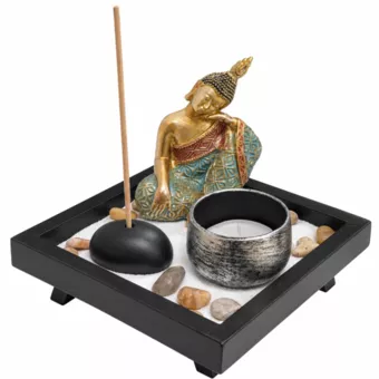 Jardin Zen avec Bouddha Pensif 12,5 cm