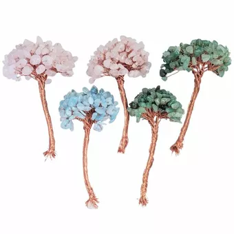 Lot de 5 arbres DIY en pierres naturelles – Sans socle