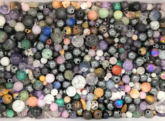Mélange de perles en pierres naturelles – 500 g