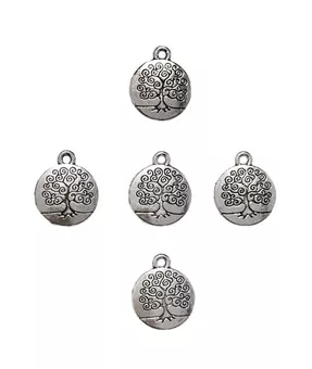 Perles charm's Intercalaire Arbre de Vie Argenté 15mm x50