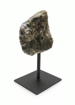 Labradorite A Brute sur Socle en Métal Noir 17-20 cm 500-700 g