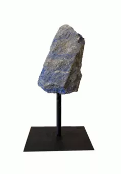 Lapis Lazuli A Brut sur Socle en Métal Noir 17-20 cm 500-800 g
