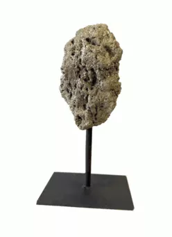 Pyrite A Brute sur Socle en Métal Noir 17-20 cm 700-1100 g