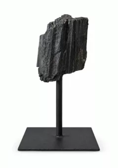 Tourmaline Cathédrale A Brute sur Socle en Métal Noir 17-20 cm 600-900 g