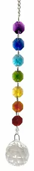 Mobile Cristal Boule 7 chakras 15cm