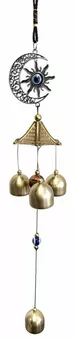 Carillon Mauvais oeil Lune Soleil 46cm