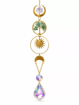 Attrape-soleil Arbre de Vie en Aventurine Verte