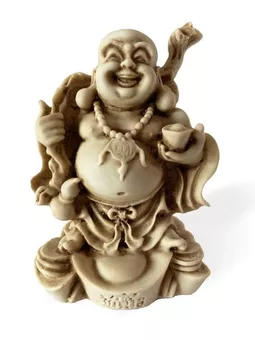 Bouddha du Bonheur en résine 12cm