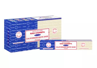 Encens Satya Nag Champa & Sauge Blanche de Californie 16g