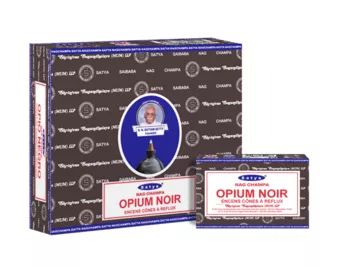 Cônes Backflow Satya Black Opium 12pcs