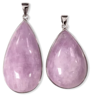 Pendentif Argent 925 Kunzite AA+  2 pièces 21.84g