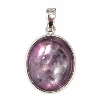 Pendentif Argent 925 Lépidolite AAA 3,1 g