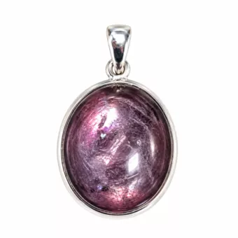 Pendentif Argent 925 Lépidolite AAA 3,05 g