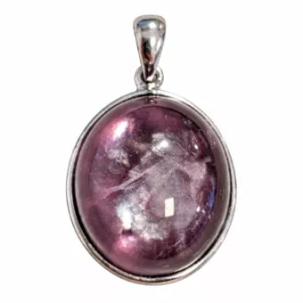 Pendentif Argent 925 Lépidolite AAA 3,16 g