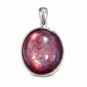 Pendentif Argent 925 Lépidolite AAA 3,14 g