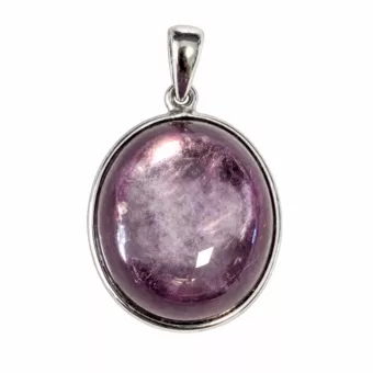 Pendentif Argent 925 Lépidolite AAA 2,81 g